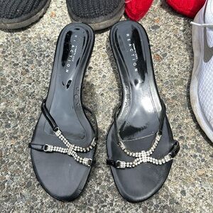 Kenneth Cole Rhinestone Kitten Heels